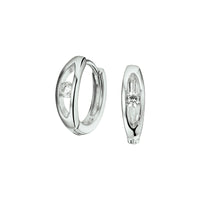 vDam Klapoorringen Zirkonia Zilver Gerhodineerd 1326986