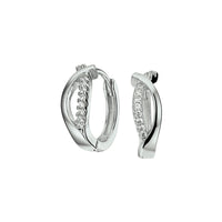 vDam Klapoorringen Zirkonia Zilver Gerhodineerd 1326991