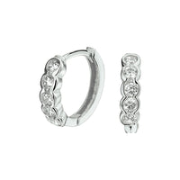 vDam Klapoorringen Zirkonia Zilver Gerhodineerd 1326993