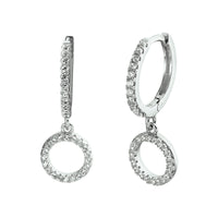 vDam Klapoorringen Zirkonia Zilver Gerhodineerd 1328362