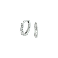 vDam Klapoorringen Zirkonia Zilver Gerhodineerd 1328398