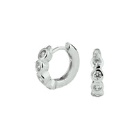 vDam Klapoorringen Zirkonia Zilver Gerhodineerd 1329345