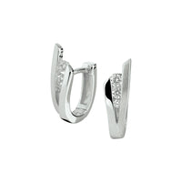 vDam Klapoorringen Zirkonia Zilver Gerhodineerd 1330150