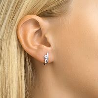 vDam Klapoorringen Zirkonia Zilver Gerhodineerd 1330150