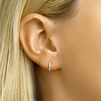 vDam Klapoorringen Zirkonia Zilver Gerhodineerd 1331368