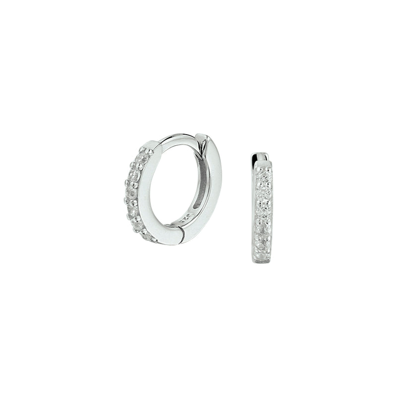 vDam Klapoorringen Zirkonia Zilver Gerhodineerd 1331968