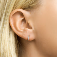 vDam Klapoorringen Zirkonia Zilver Gerhodineerd 1331968