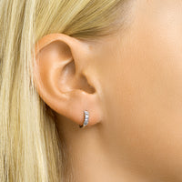 vDam Klapoorringen Zirkonia Zilver Gerhodineerd 1331969