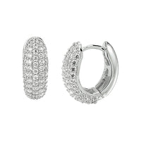 vDam Klapoorringen Zirkonia Zilver Gerhodineerd 1333513