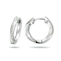 vDam Klapoorringen Zirkonia Zilver Gerhodineerd 1333626