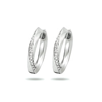 vDam Klapoorringen Zirkonia Zilver Gerhodineerd 1333626