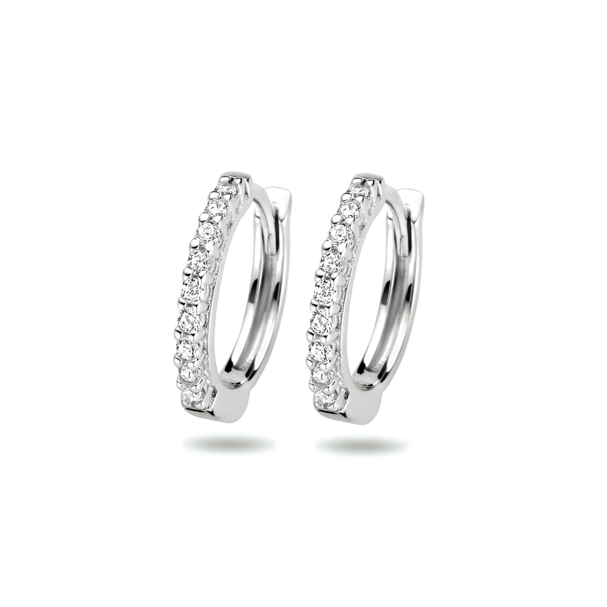 vDam Klapoorringen Zirkonia Zilver Gerhodineerd 1333863