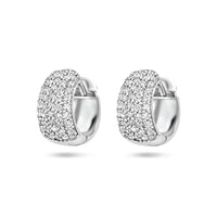 vDam Klapoorringen Zirkonia Zilver Gerhodineerd 1336943