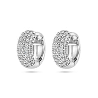 vDam Klapoorringen Zirkonia Zilver Gerhodineerd 1336949