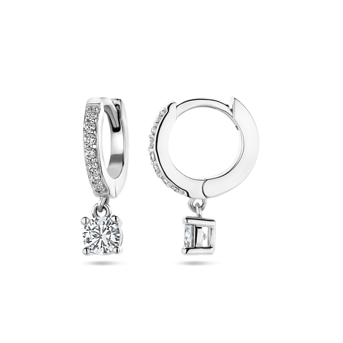 vDam Klapoorringen Zirkonia Zilver Gerhodineerd 1337682