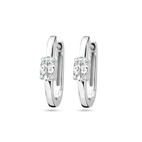 vDam Klapoorringen Zirkonia Zilver Gerhodineerd 1337695