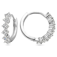 vDam Klapoorringen Zirkonia Zilver Gerhodineerd 1338053