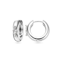 vDam Klapoorringen Zirkonia Zilver Gerhodineerd 1338238