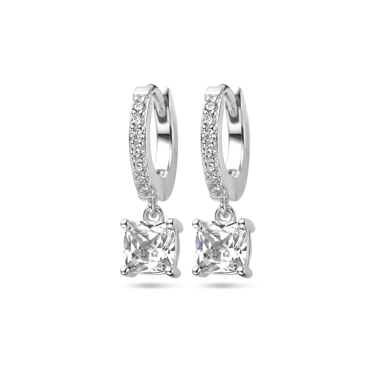 vDam Klapoorringen Zirkonia Zilver Gerhodineerd 1338246