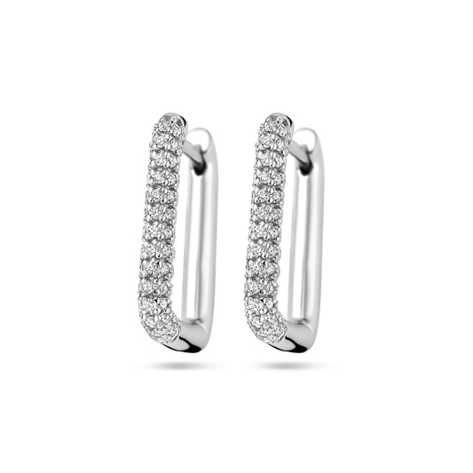 vDam Klapoorringen Zirkonia Zilver Gerhodineerd 1338573