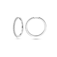 vDam Klapoorringen Zirkonia Zilver Gerhodineerd 1338950