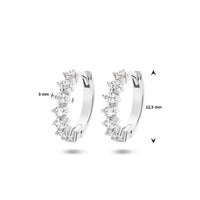 vDam Klaproorringen Zirkonia Zilver Gerhodineerd 1335169