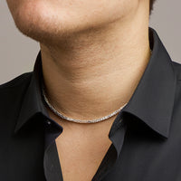 vDam Konings 3,0 Mm Zilver Wit 1002035  45cm