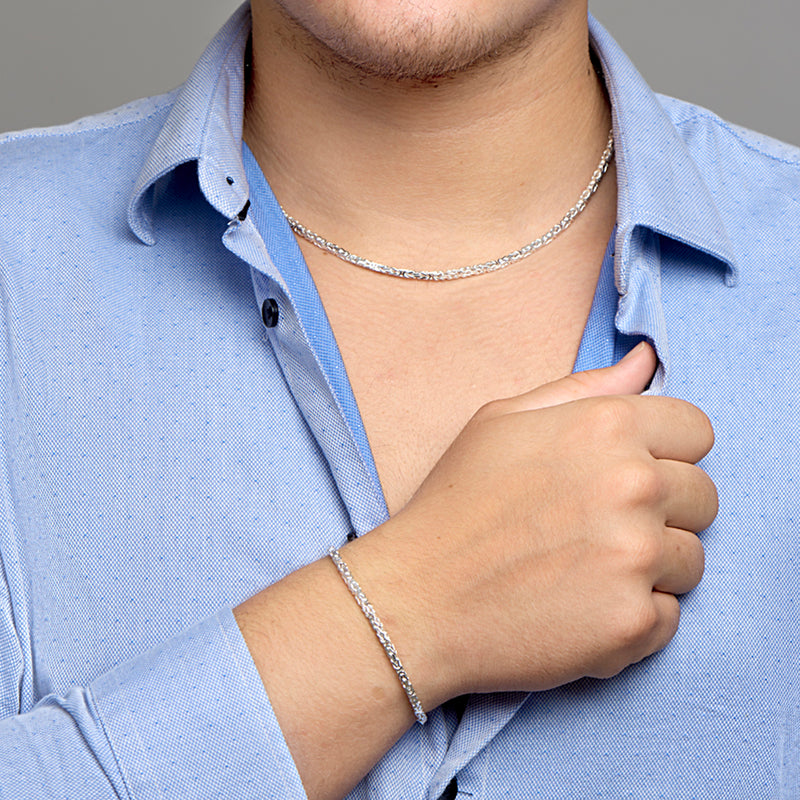 vDam Konings 3,0 Mm Zilver Wit 1002039  50cm