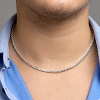 vDam Konings 3,0 Mm Zilver Wit 1002039  50cm