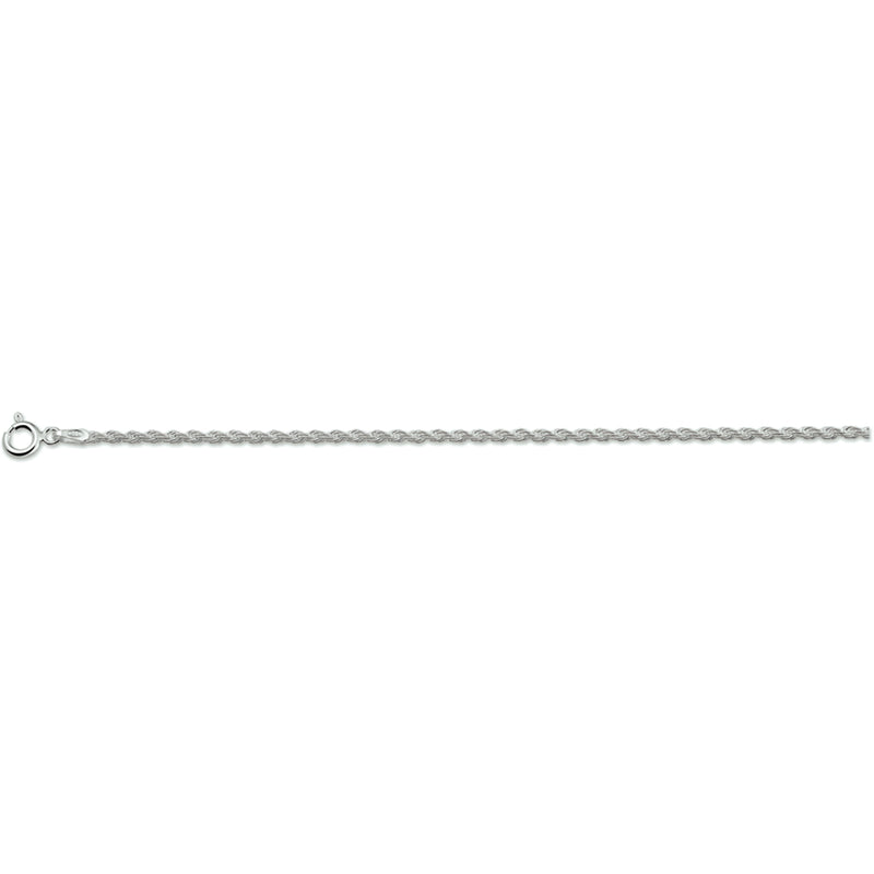 vDam Koord 2,0 Mm Zilver Wit 1021068  17cm