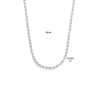 vDam Koord 2,5 Mm Zilver Gerhodineerd 1329708  45cm