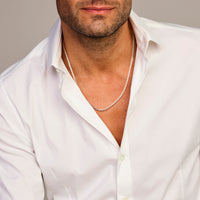 vDam Koord 4,0 Mm Zilver Wit 1021882  60cm