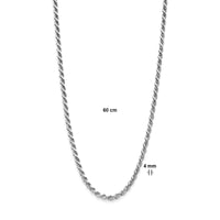 vDam Koord 4,0 Mm Zilver Wit 1021882  60cm