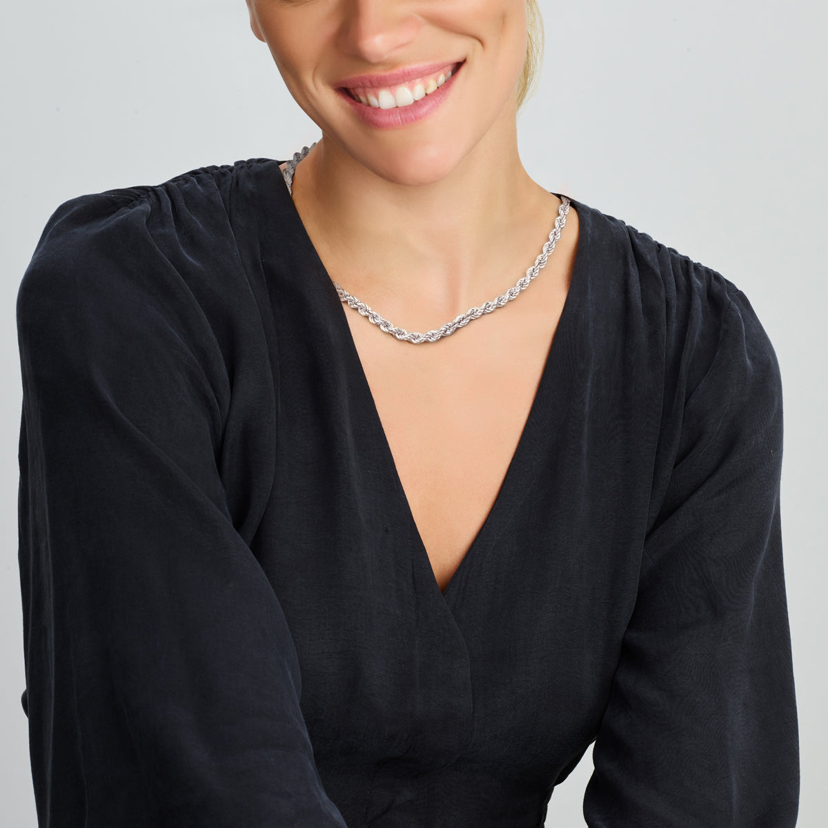 vDam Koord 5,2 Mm Zilver Gerhodineerd 1334716  45cm