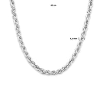 vDam Koord 6,5 Mm Zilver Gerhodineerd 1334718  45cm