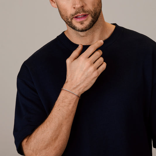 vDam Koord Massief 2,7 Mm Zilver Gerhodineerd 1337066  21cm