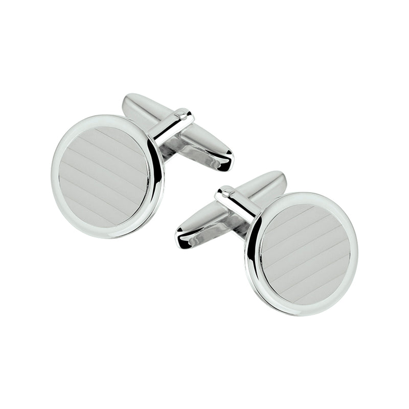 vDam Manchetknopen Gediamanteerd Zilver Gerhodineerd 1329823