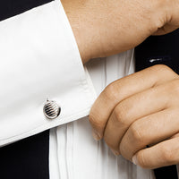 vDam Manchetknopen Gediamanteerd Zilver Gerhodineerd 1329823