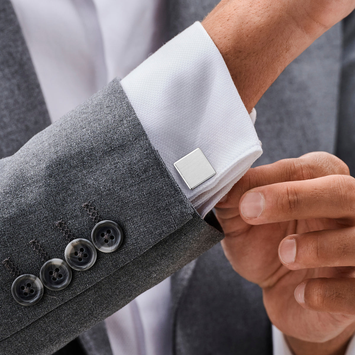 vDam Manchetknopen Poli/mat 16 Mm Zilver Gerhodineerd 1340446