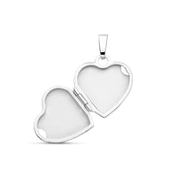 vDam Medaillon Hart Bolletjes Zilver Wit 1021752