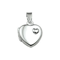 vDam Medaillon Hart Zilver Wit 1018575