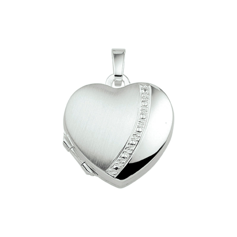 vDam Medaillon Poli/mat Zilver Wit 1015558