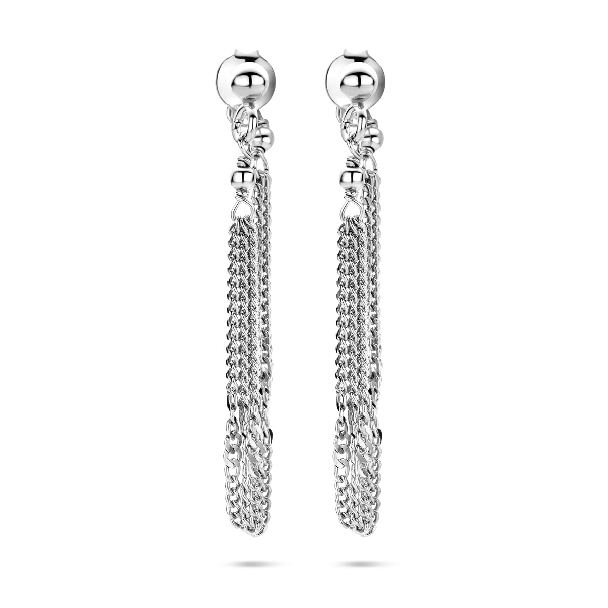 vDam Oorbellen Schakel 36 Mm Zilver Gerhodineerd 1341599