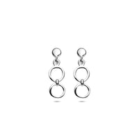 vDam Oorhangers 17,5 Mm Zilver Gerhodineerd 1341223