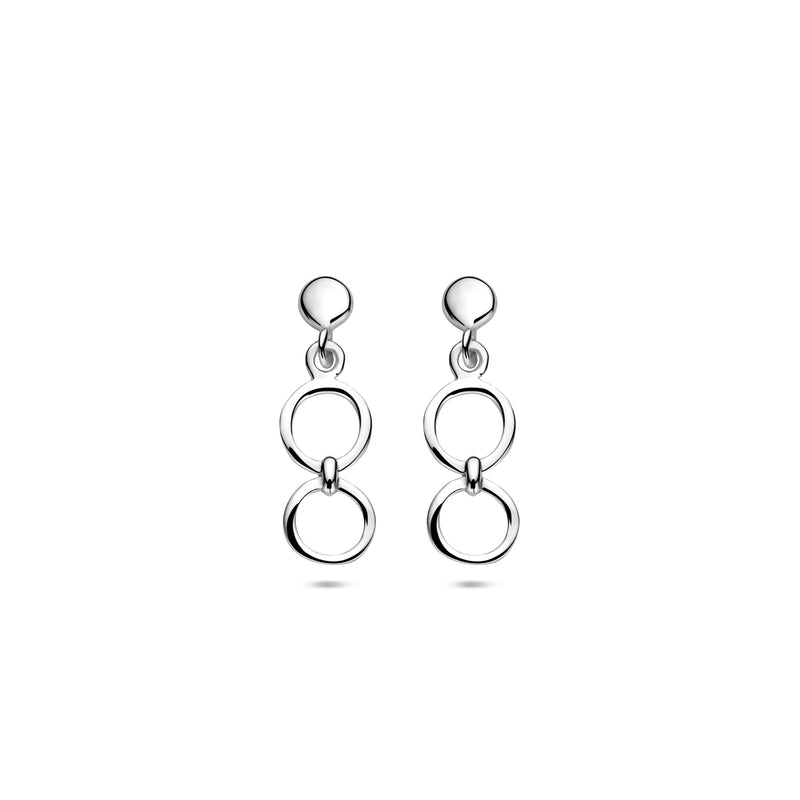 vDam Oorhangers 17,5 Mm Zilver Gerhodineerd 1341223