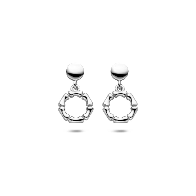 vDam Oorhangers 18 Mm Zilver Gerhodineerd 1341772