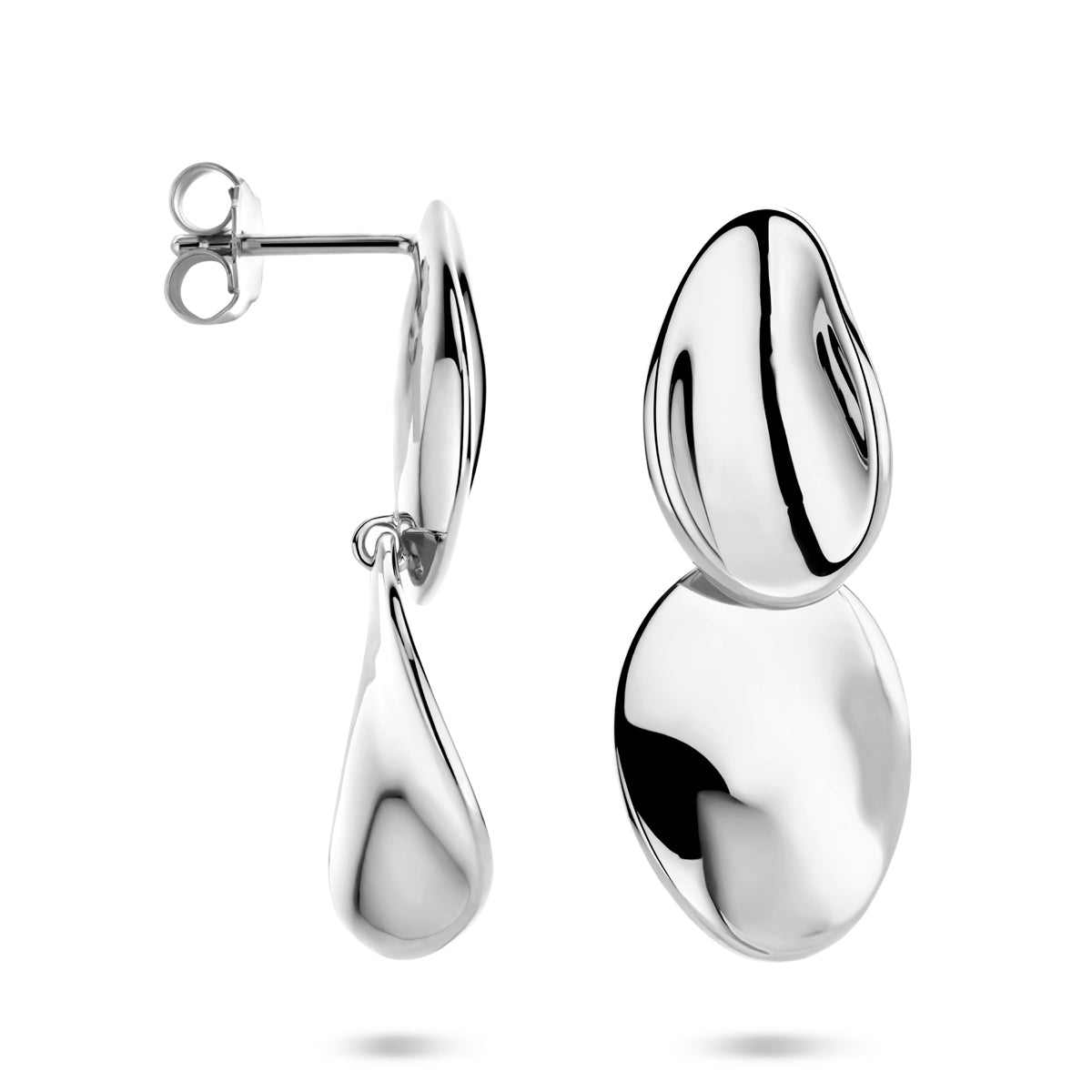 vDam Oorhangers 32 Mm Zilver Gerhodineerd 1341093