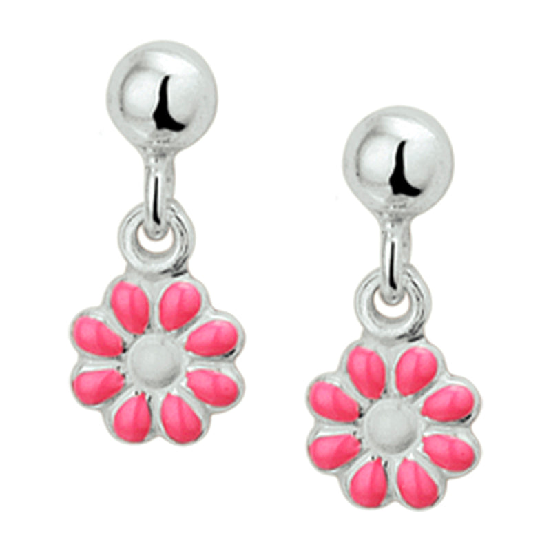 vDam Oorhangers Bloem Zilver Gerhodineerd 1327409