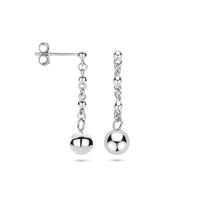 vDam Oorhangers Bolletjes 25 Mm Zilver Gerhodineerd 1340650