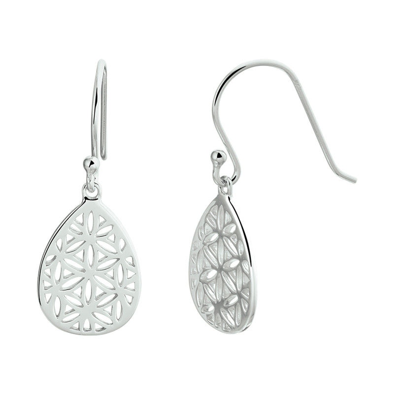 vDam Oorhangers Filigrain Franse Haak Zilver Gerhodineerd 1332823